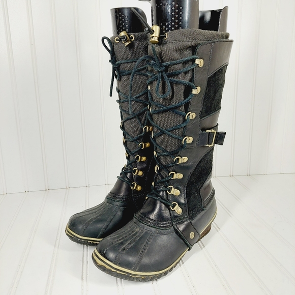 Sorel Conquest Carly Waterproof Leather Snow Boots - Picture 2 of 12